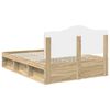 vidaXL Bettrahmen Sonoma 140 x 200 cm Massives Kiefernholz