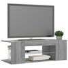 vidaXL TV-Schrank mit LED-Leuchten Grau Sonoma 90x39x30 cm