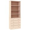 vidaXL B&uuml;cherregal mit Schubladen ALTA 77x35x186,5cm Massivholz Kiefer