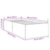 vidaXL Bettgestell Grau Sonoma 90x190 cm Holzwerkstoff