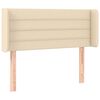 vidaXL LED Kopfteil Creme 103x16x78/88 cm Stoff