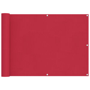 vidaXL Balkonsichtschutz Bordeauxrot 75 x 300 cm Oxford-Stoff