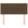 vidaXL Kopfteil Dunkelbraun 100x5x78/88 cm Stoff