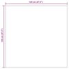 vidaXL Bereichsteppiche Quadratisch Natur 120 x 120 cm