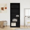 vidaXL Kleiderschrank mit Regal Schwarz Eichen-Optik 80 x 50 x 200 cm