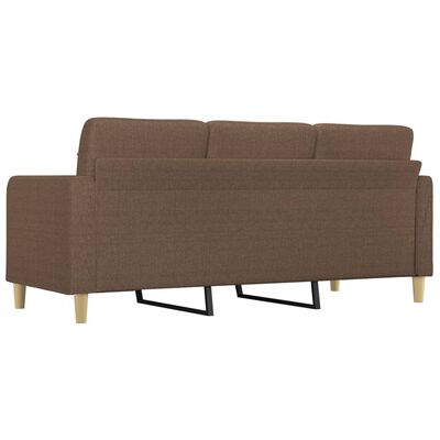 vidaXL 3-Sitzer-Sofa Braun 180 cm Stoff