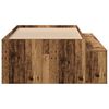 vidaXL Bettrahmen mit Schubladen Altholz 90 x 200 cm Holzwerkstoff