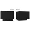 vidaXL TV-Schrank mit LED-Leuchten Schwarz 260x35x40 cm