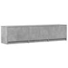 vidaXL TV-Schr&auml;nk mit LED Beton 165 x 34 x 40 cm Holzwerkstoff