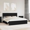 vidaXL Bettrahmen Schwarz 180 x 200 cm Massives Kiefernholz