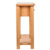 vidaXL Konsolentisch mit 2 Schubladen 83x30x73 cm Massivholz Eiche
