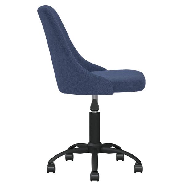 vidaXL Esszimmerst&uuml;hle 6 Stk. Drehbar Blau Stoff