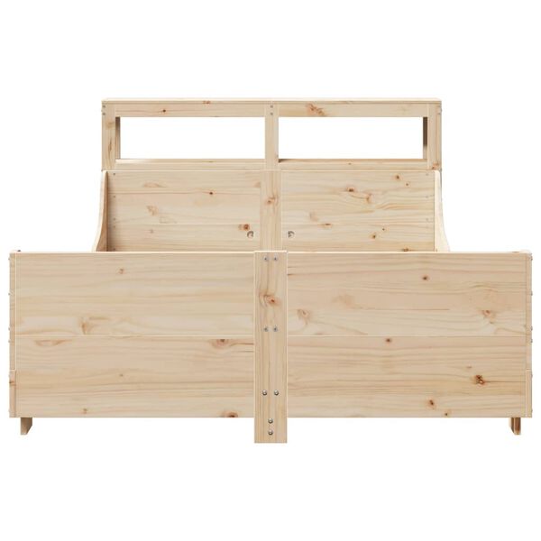 vidaXL Massivholzbett ohne Matratze 120x200 cm Kiefernholz