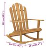 vidaXL Adirondack-Schaukelst&uuml;hle 2 Stk. Massivholz Teak