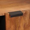 vidaXL Sideboard mit Regal Akazienbraune Oberfl&auml;che 90 x 33 x 75 cm