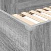 vidaXL Etagenbettgestell mit Schreibtisch Graues Sonoma 80 x 200 cm