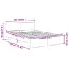 vidaXL Bettrahmen mit Kopfteil Altholz 160 x 200 cm Holzwerkstoff