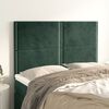 vidaXL Kopfteil Dunkelgr&uuml;n 144x5x118/128 cm Samt