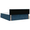 vidaXL Ottoman-Bett mit Matratzen Dunkelblau 160x200 cm Samt