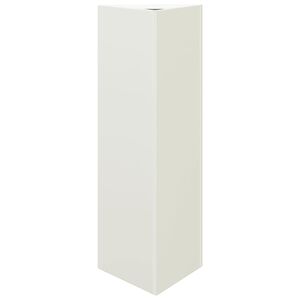 vidaXL Pflanzk&uuml;bel Wei&szlig; Dreieckig 30x26x75 cm Stahl