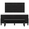 vidaXL Boxspringbett mit Matratze Schwarz 140 x 200 cm Samt