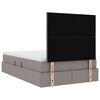 vidaXL Aufbewahrungsbett mit Matratze Taupe 120 x 190 cm Stoff