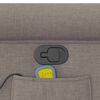 vidaXL Massagesessel Taupe Stoff