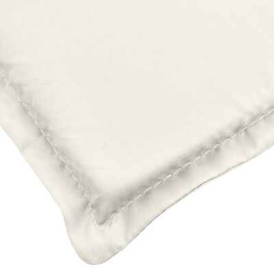 vidaXL Hochlehner-Auflagen 4 Stk. Melange Creme 120x50x4 cm Stoff