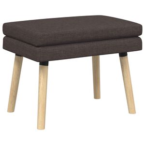 vidaXL Doppellagige Bank Dunkelbraun 60 x 40 x 46 cm Stoff