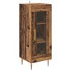 vidaXL Highboard 2 pcs Altholz Glas