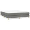 vidaXL Boxspringbettgestell Dunkelgrau 180x200 cm Stoff