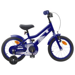 vidaXL Kinderfahrrad 16 Zoll f&uuml;r 4-6 Jahre alt Dunkelblau