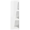 vidaXL Seitenregal Hochglanz Wei&szlig; 33 x 32 x 100,5 cm Holzwerkstoff