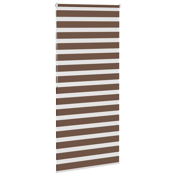 vidaXL Doppelrollo Braun 100x200 cm Stoffbreite 95,9 cm Polyester