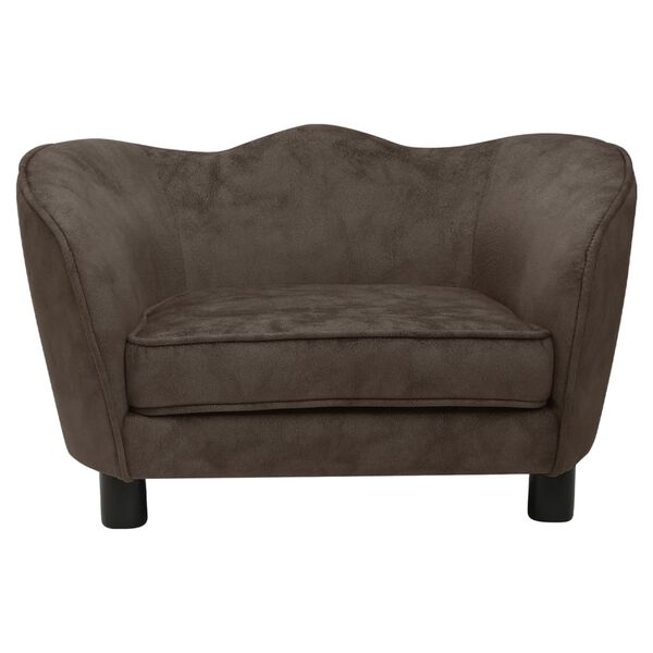 vidaXL Hundesofa Braun 66x43x40 cm Pl&uuml;sch