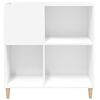 vidaXL Plattenschrank Wei&szlig; 84,5x38x89 cm Holzwerkstoff