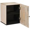 vidaXL Badezimmerschrank mit T&uuml;r Wei&szlig; 38 x 33 x 48 cm Holzwerkstoff