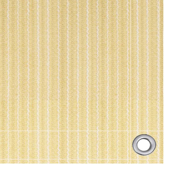 vidaXL Balkon-Sichtschutz Beige 120x600 cm HDPE