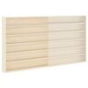 vidaXL Wanddisplay-Case mit Regal Beige 100 x 8,5 x 54 cm Sperrholz