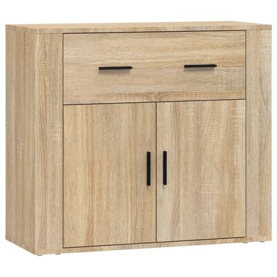 vidaXL Sideboard Sonoma-Eiche 80x33x70 cm Holzwerkstoff