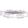 vidaXL Bodenbettgestell Braun 140 x 200 cm Massivholz Kiefer