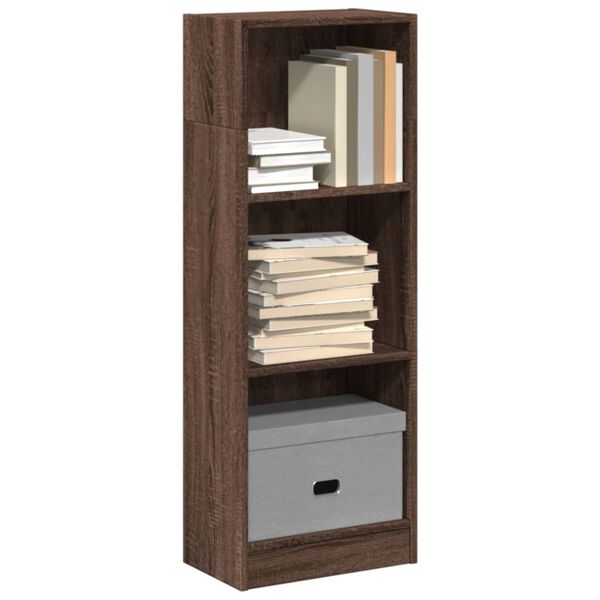 vidaXL B&uuml;cherregal Braun Eichen-Optik 40x24x109 cm Holzwerkstoff