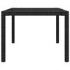 vidaXL 11-tlg. Garten-Essgruppe mit Kissen Poly Rattan Schwarz & Grau