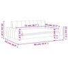 vidaXL Kindersofa Hellgrau 90x53x30 cm Stoff