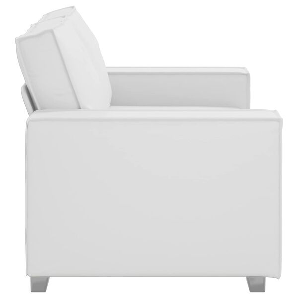 vidaXL Sofa Wei&szlig; 160 x 80 x 84 cm Stoff