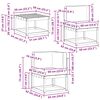 vidaXL Outdoor-Sofagarnitur mit Kissen 8 pcs Natur und Beige