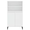 vidaXL Highboard Wei&szlig; 60x36x110 cm Holzwerkstoff