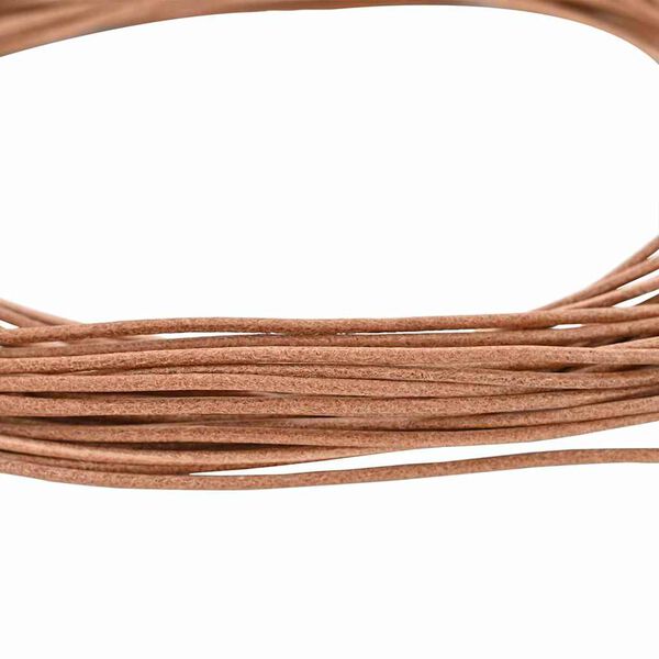 vidaXL Leder Schnur Braun &Oslash;1 mm x 50 m Leder