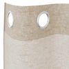 vidaXL Voile-Vorhang mit Vorh&auml;ngen 2 pcs Sand 175 x 140 cm Polyester