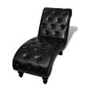vidaXL Chaiselongue Braun Kunstleder